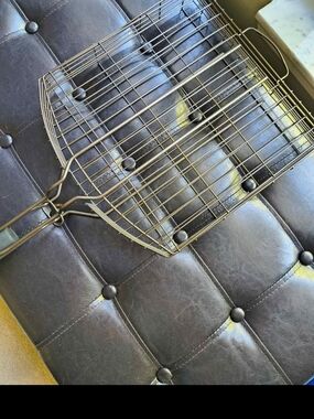 Metal BBQ Grill Basket - Double-Sided Wire Grill Rack